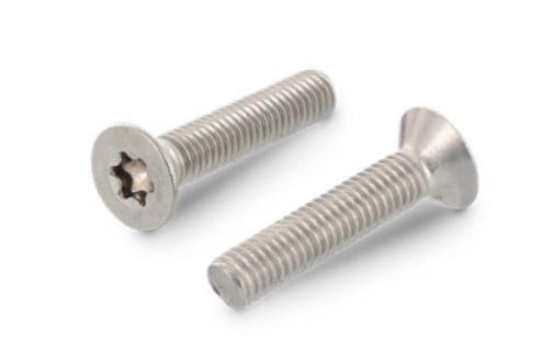 Гвинт, головка потайна M8x80 шліц зіркоподібний (torx), цинк